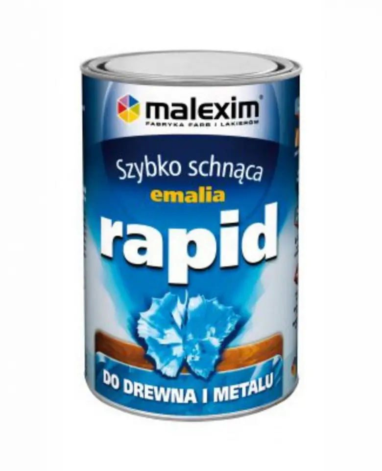⁨SZYBKO SCHNĄCA EMALIA ALKIDOWA RAPID CZARNY MAT 9005W 0.7L⁩ w sklepie Wasserman.eu