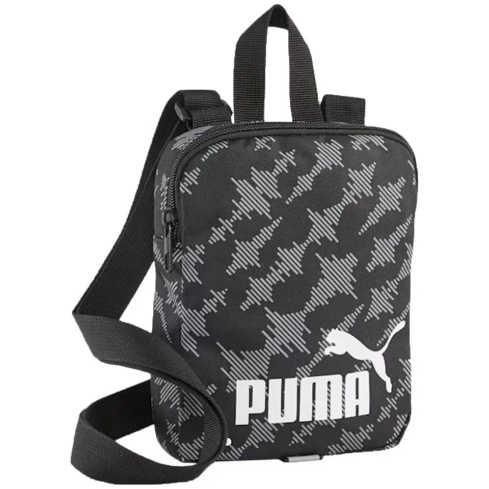 ⁨Torebka Puma Phase AOP Portable 79947 (kolor Czarny)⁩ w sklepie Wasserman.eu