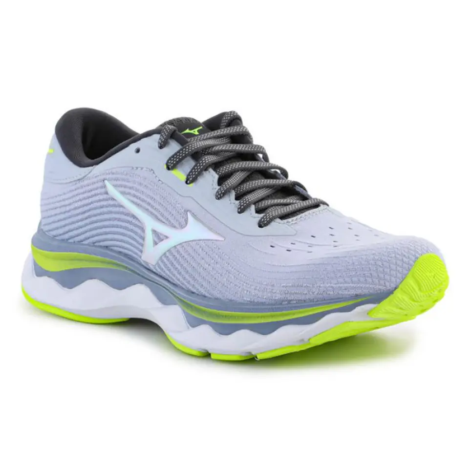 ⁨Buty do biegania Mizuno Wave Sky 5 W (kolor Szary/Srebrny, rozmiar EU 38)⁩ w sklepie Wasserman.eu