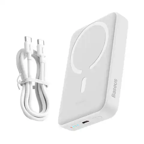 ⁨Powerbank mini Baseus 10000mAh, USB-C 30W (biały)⁩ w sklepie Wasserman.eu