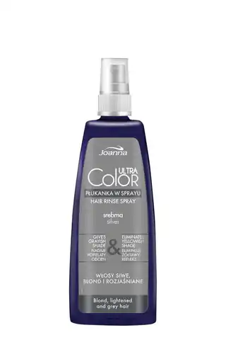 ⁨Joanna Ultra Color System Płukanka do włosów srebrna w sprayu 150ml⁩ w sklepie Wasserman.eu