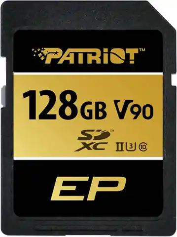 ⁨Patriot SDXC 128GB EP V90 UHS-II U3⁩ at Wasserman.eu