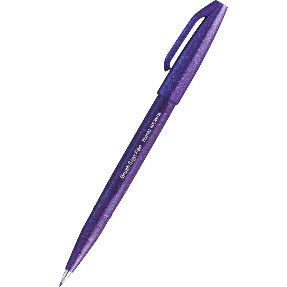 ⁨Pisak BRUSH SIGN PEN fiolet SES15C-V⁩ w sklepie Wasserman.eu