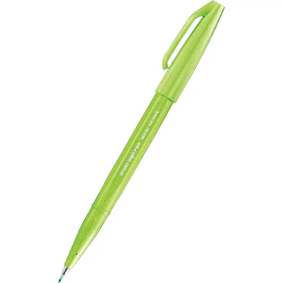⁨Pisak BRUSH SIGN PEN seledynowy SES15C-KX PENTEL⁩ w sklepie Wasserman.eu