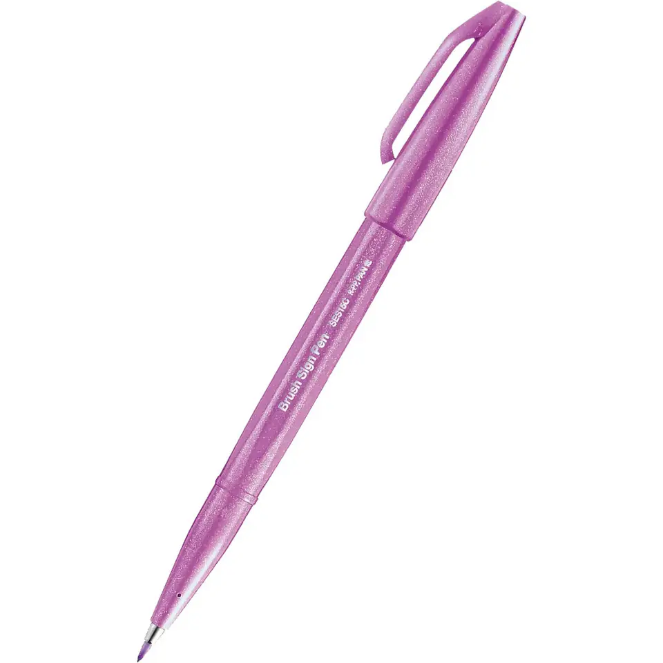 ⁨Pisak BRUSH SIGN PEN purpurowy SES15C-P2X PENTEL⁩ w sklepie Wasserman.eu