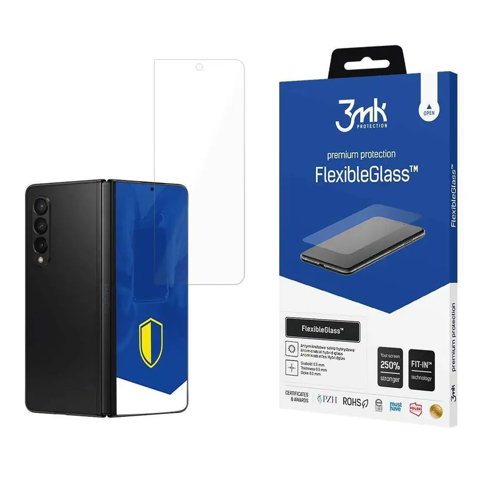 ⁨Szkło Hybrydowe SAMSUNG GALAXY Z FOLD 5 3mk Flexible Glass Folia Hybrydowa (Front)⁩ w sklepie Wasserman.eu