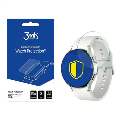 ⁨Folia Ochronna na Aparat SAMSUNG GALAXY WATCH 6 (40MM) 3mk Watch Protection Clear⁩ w sklepie Wasserman.eu