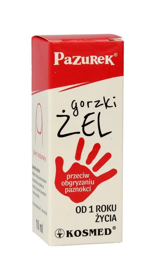 ⁨Kosmed Pazurek Gorzki Żel przeciw obgryzaniu paznokci 10ml⁩ w sklepie Wasserman.eu