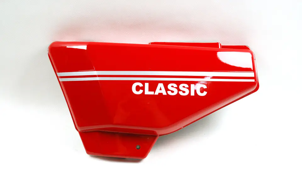 ⁨Obudowa boczna lewa czerwona do motoroweru Ranger Classic⁩ w sklepie Wasserman.eu