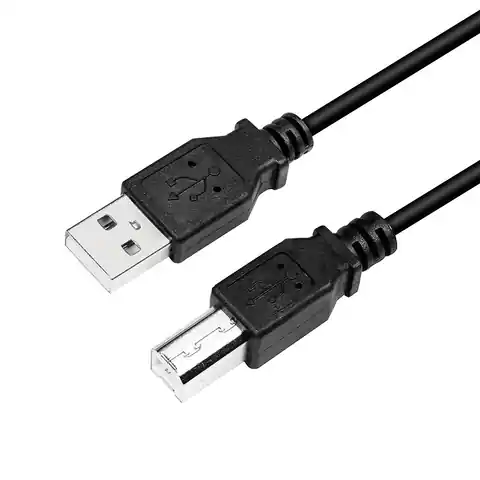 ⁨Logilink USB cable USB 2.0 A to B 2x male CU0009B 5 m, USB-A male, USB-B male⁩ w sklepie Wasserman.eu