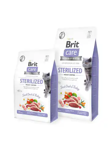 ⁨BRIT CARE Cat Grain-Free Sterilised Weight Control - karma dla kotów wysterylizowanych - 7kg⁩ w sklepie Wasserman.eu
