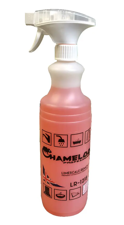 ⁨CHAMELOO Spray 1L czyszcząco-odkamieniający PROFESSIONAL LIMESCALE REMOVER LR1218⁩ w sklepie Wasserman.eu