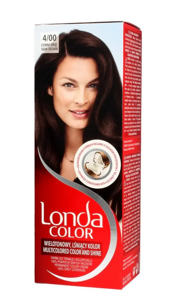 ⁨Londacolor Cream Hair dye No. 4/00 dark brown 1op.⁩ at Wasserman.eu