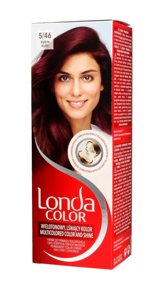 ⁨Londacolor Cream Hair dye No. 5/46 ruby 1op.⁩ at Wasserman.eu