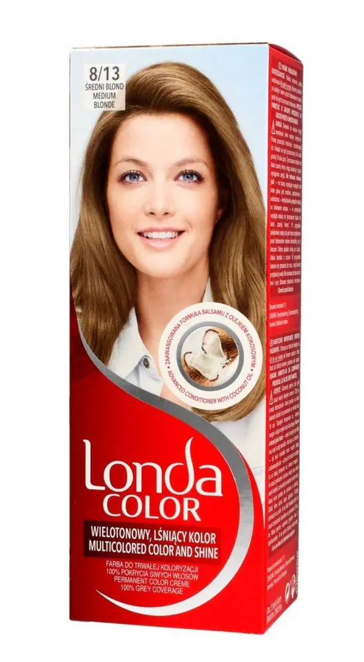 ⁨Londacolor Cream Hair dye No. 8/13 medium blonde 1op.⁩ at Wasserman.eu