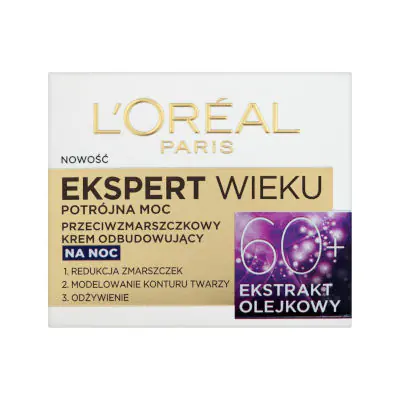 ⁨Loreal Ekspert Wieku 60+ Krem Odbudowujący Na Noc 50ml⁩ w sklepie Wasserman.eu