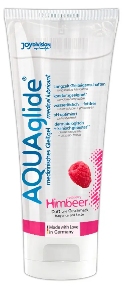 ⁨ŻEL SMAKOWY AQUAGLIDE RASPBERRY 100 ML⁩ w sklepie Wasserman.eu