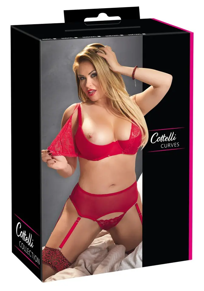 ⁨ZESTAW BRA SET RED 95D/2XL⁩ w sklepie Wasserman.eu