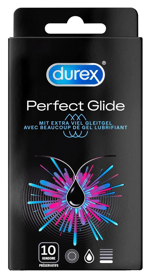 ⁨PREZERWATYWY DUREX PERFECT GLIDE PACK OF 10⁩ w sklepie Wasserman.eu