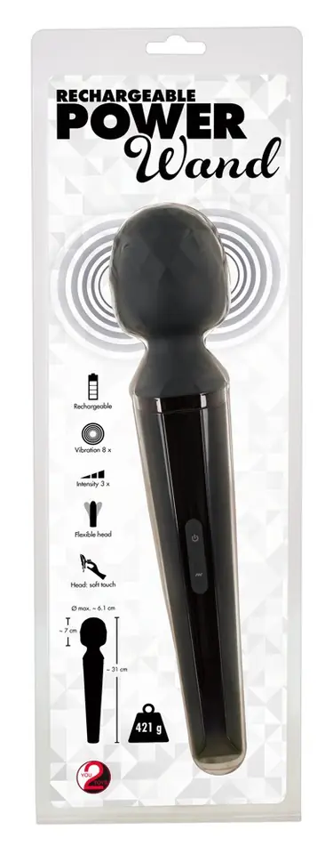 ⁨MASAŻER RECHARGEABLE POWER WAND⁩ w sklepie Wasserman.eu
