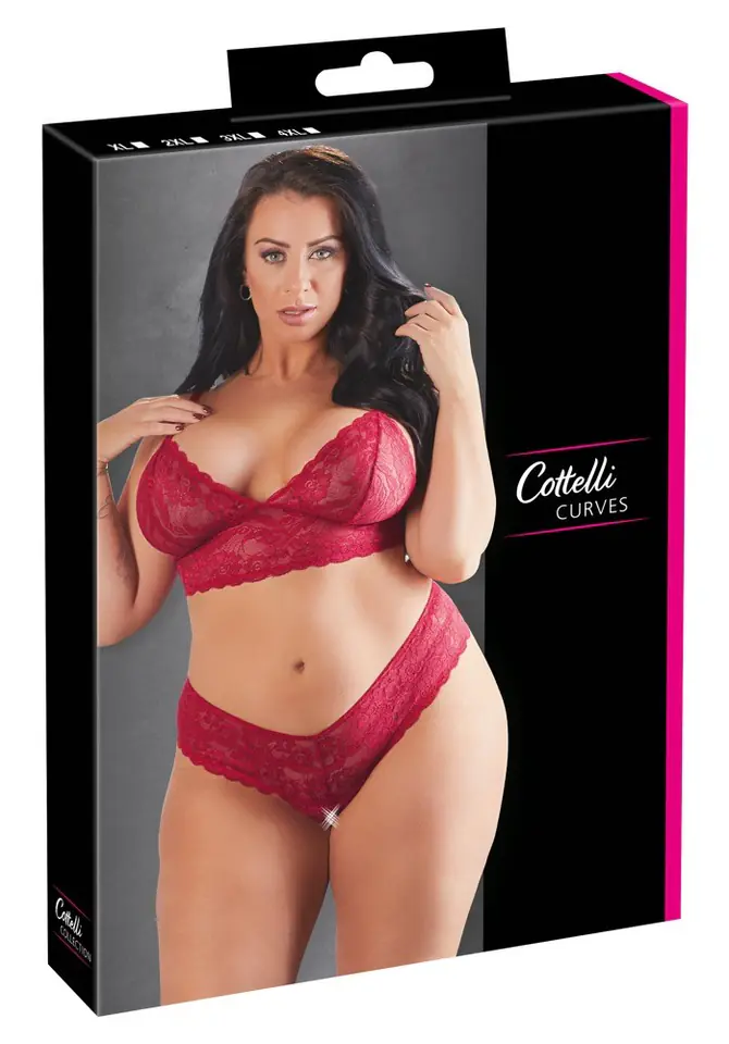 Lace lingerie set red XXXL at Wasserman.eu
