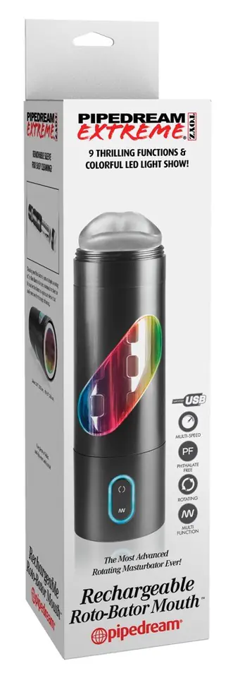 MASTURBATOR RECHARGEABLE ROTO-BATOR MOUTH w sklepie Wasserman.eu