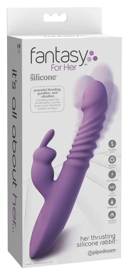 ⁨WIBRATOR Her thrusting silicone rabbit⁩ w sklepie Wasserman.eu