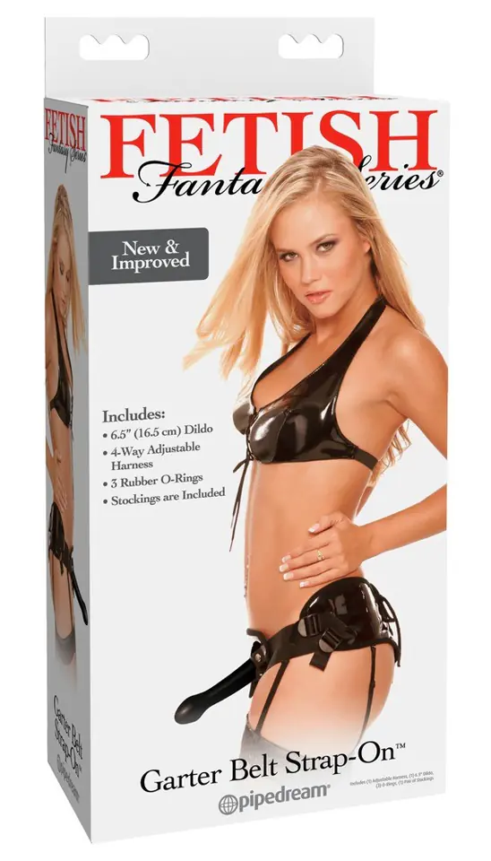 ⁨Fetish Fantasy Series Garter Belt Strap-On Black⁩ at Wasserman.eu
