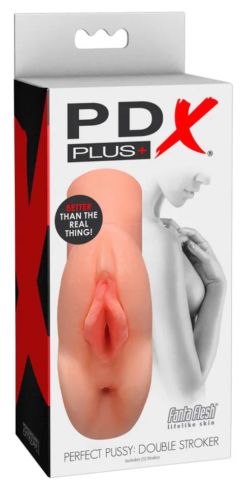 ⁨Masturbator Pipedream PDX Plus Perfect Pussy Double Stroker Light⁩ at Wasserman.eu