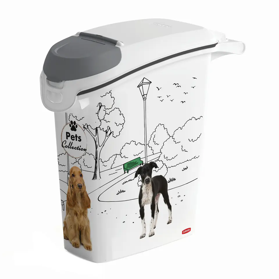 ⁨Pojemnik do przechowywania karmy Curver PetLife  10kg / 23l⁩ w sklepie Wasserman.eu