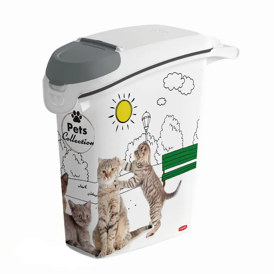 ⁨Pojemnik do przechowywania żwirku Curver PetLife  10kg / 23l⁩ w sklepie Wasserman.eu