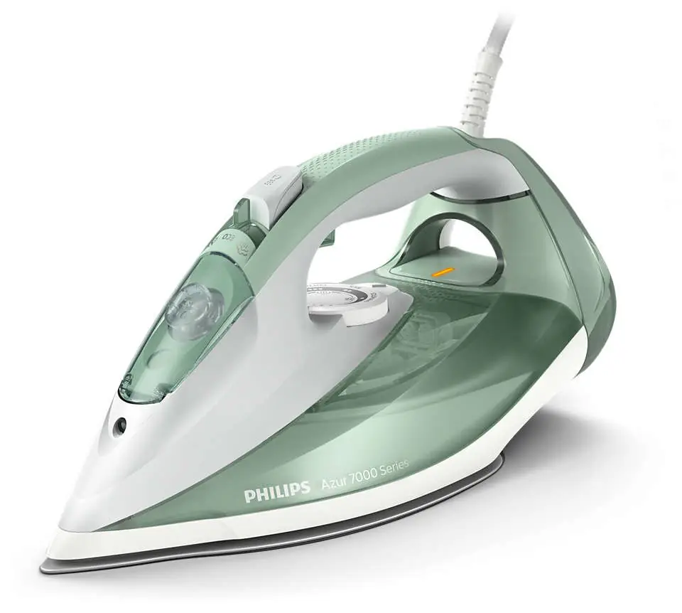 ⁨Philips 7000 series DST7012/70 iron Steam iron SteamGlide Plus soleplate 2600 W Green, Grey⁩ at Wasserman.eu