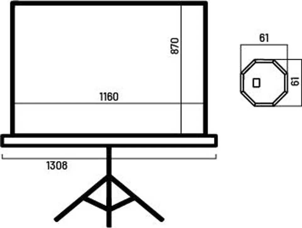 ⁨Overmax Tripod Screen 60⁩ at Wasserman.eu