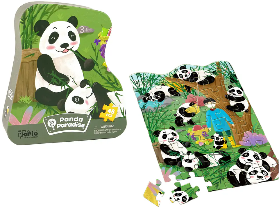 ⁨Puzzle Panda Las Bambusowy 48 Elementów⁩ w sklepie Wasserman.eu