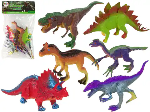 ⁨Figurki Dinozaury Kolorowe 6 Sztuk⁩ w sklepie Wasserman.eu