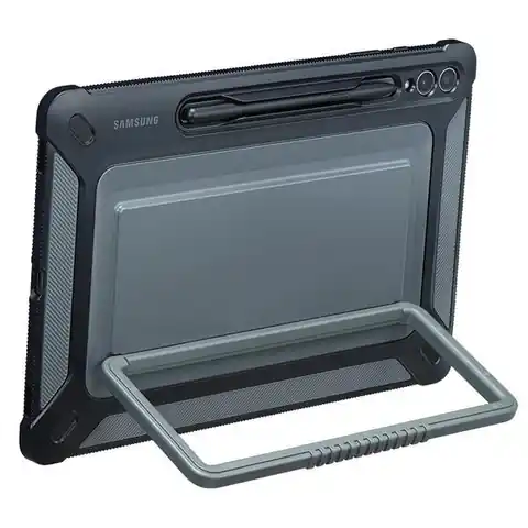 ⁨Etui Samsung EF-RX810CBEGWW Tab S9+ czarny/black Outdoor Cover⁩ w sklepie Wasserman.eu
