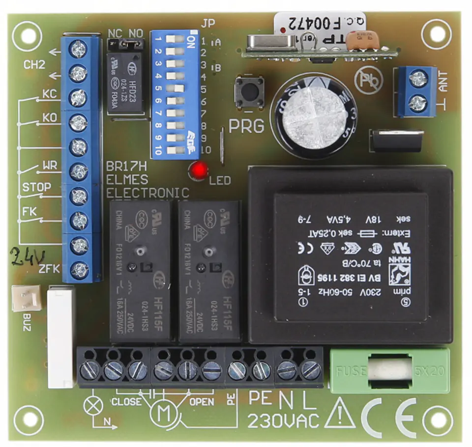 ⁨ELMES STEROWNIK RADIOWY DO BRAMY Z SILNIKIEM 230V STP⁩ w sklepie Wasserman.eu