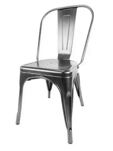 ⁨Krzesło metalowe loft CORSICA GRAPHITE⁩ w sklepie Wasserman.eu