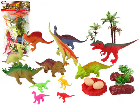 ⁨Zestaw Figurek Dinozaurów z Akcesoriami 21 Sztuk⁩ w sklepie Wasserman.eu