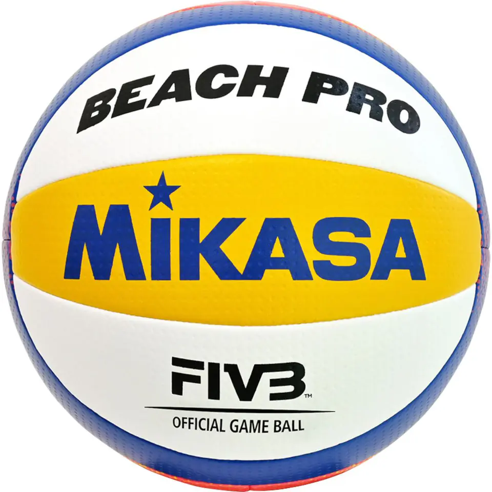 ⁨Piłka do siatkówki plażowa Mikasa Beach Pro (kolor Biały. Niebieski. Pomarańczowy, rozmiar 5)⁩ w sklepie Wasserman.eu