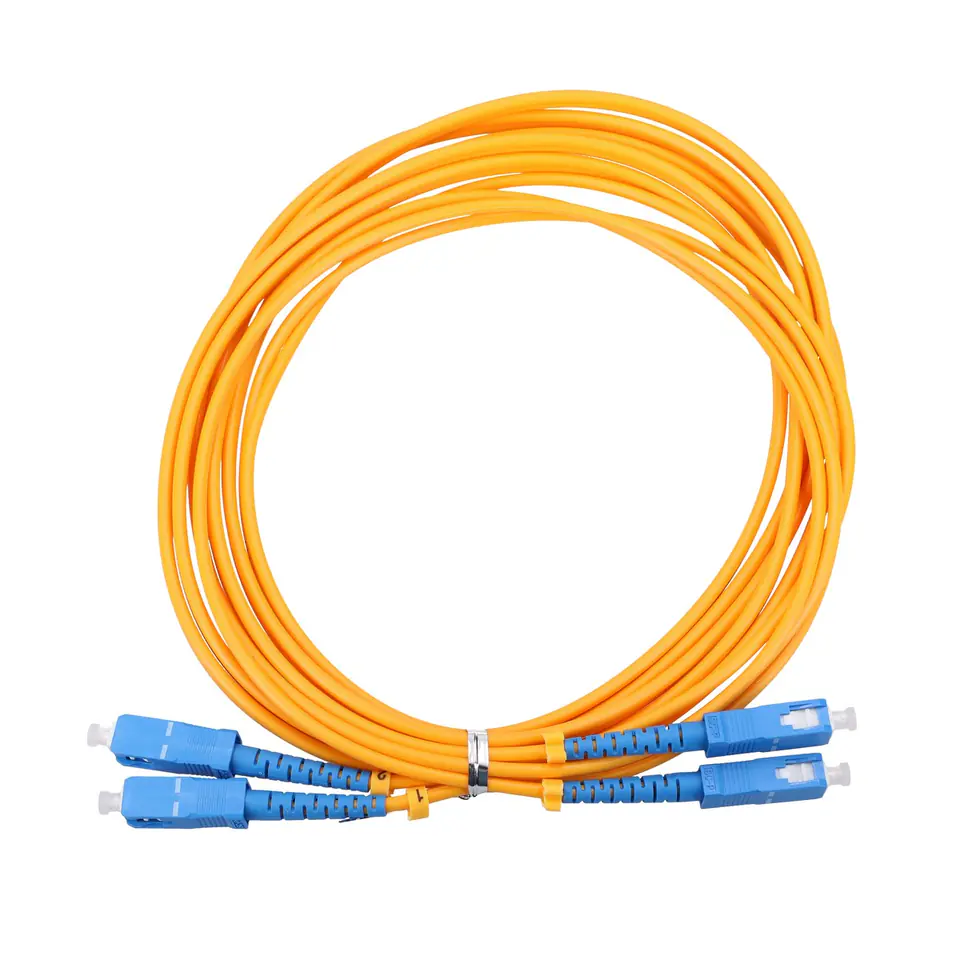 ⁨EXTRALINK PATCHCORD SC/UPC-SC/UPC SM G.652D DUPLEX 3.0MM 2M PVC⁩ w sklepie Wasserman.eu