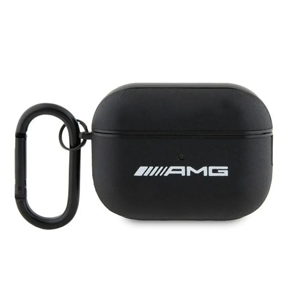 ⁨AMG AMAP2SLWK AirPods Pro 2 cover czarny/black Leather White Logo⁩ w sklepie Wasserman.eu