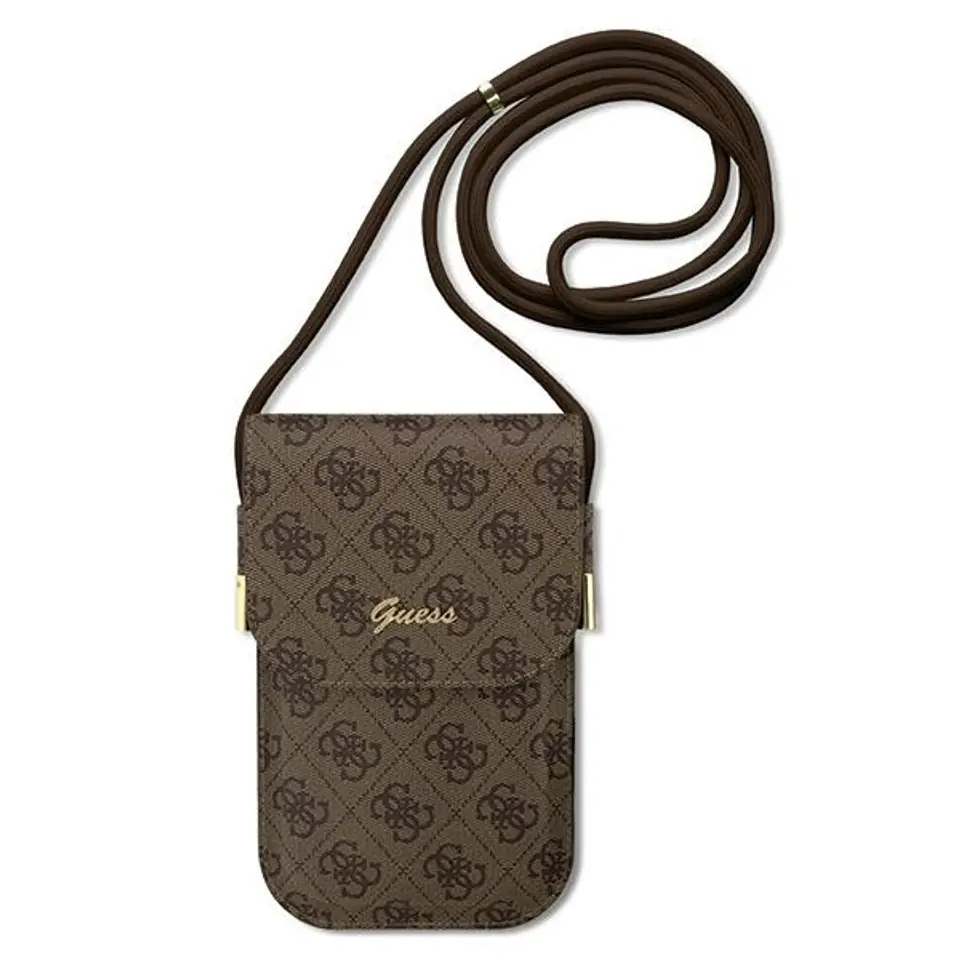 ⁨Guess Torebka GUOWBP4SNSWbrązowy/brown 4G Metal Script Logo⁩ w sklepie Wasserman.eu