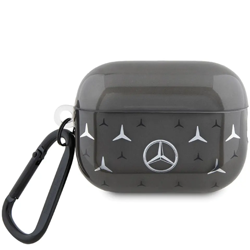 ⁨Mercedes MEAP28DPMGS AirPods Pro 2 cover czarny/black Large Star Pattern⁩ w sklepie Wasserman.eu