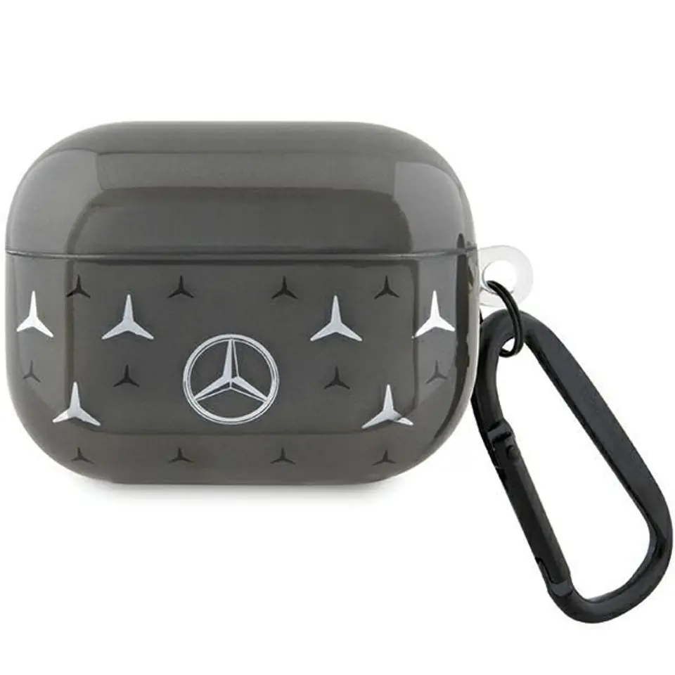 ⁨Mercedes MEAP8DPMGS AirPods Pro cover czarny/black Large Star Pattern⁩ w sklepie Wasserman.eu