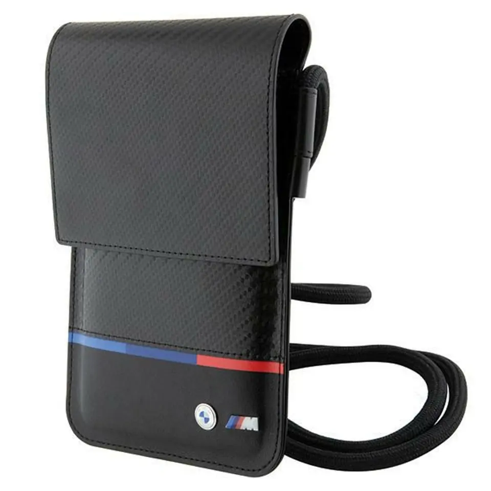 ⁨Torebka BMW BMOWBPUCARTCBK Wallet Bag czarny/black Carbon Tricolor Line⁩ w sklepie Wasserman.eu