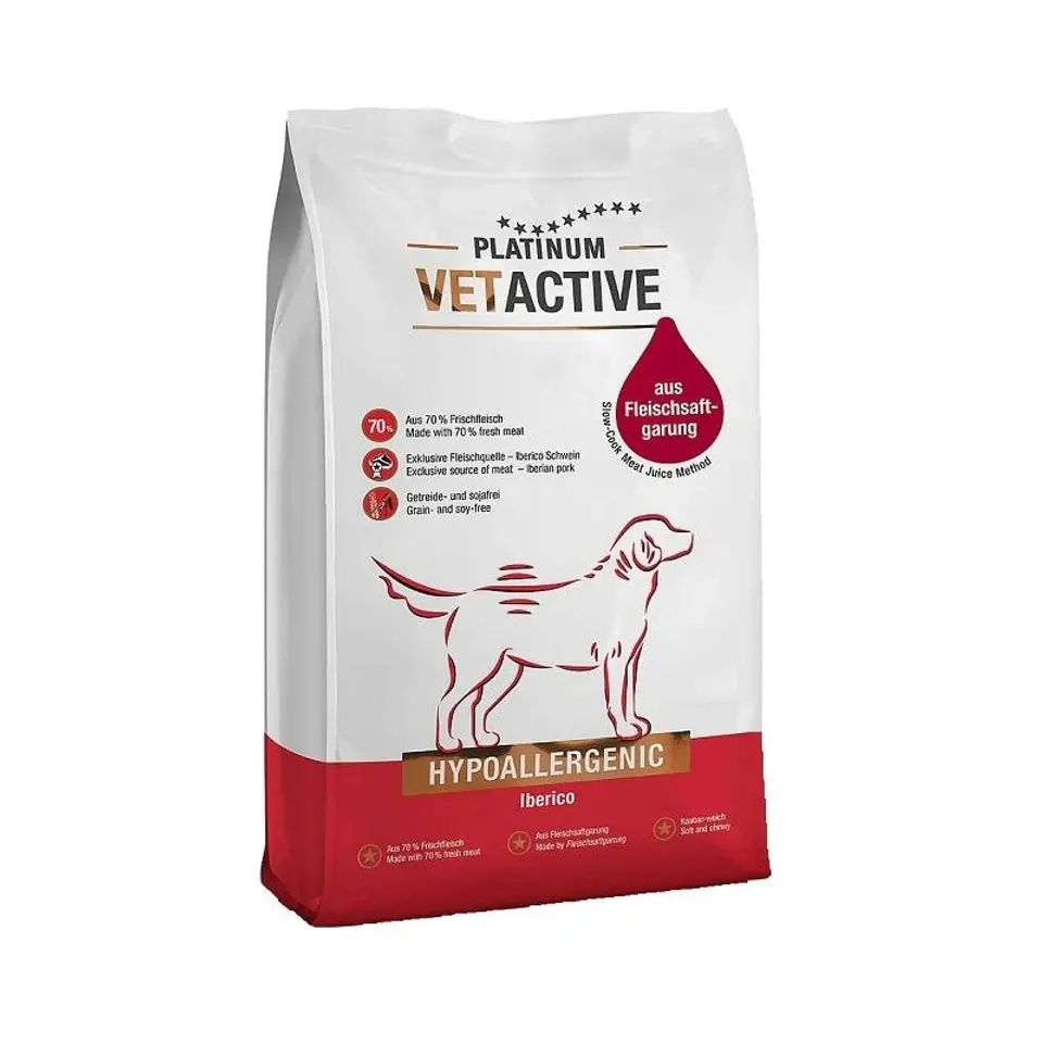 ⁨PLATINUM Vetactive Hypoallergenic Iberico - sucha karma dla psa - 5 kg⁩ w sklepie Wasserman.eu