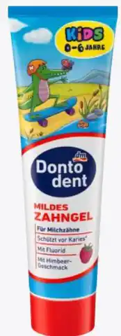⁨Dontodent Kids Pasta do Zębów 0- 6 lat Malinowa 100 ml⁩ w sklepie Wasserman.eu