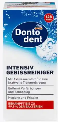 ⁨Dontodent Intensiv Tabletki do Czyszczenia Protez 128 szt.⁩ w sklepie Wasserman.eu