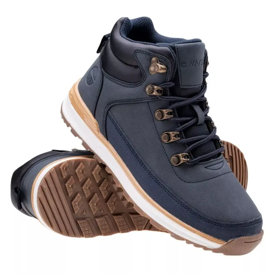 ⁨Buty Hi-Tec Herlen Mid Teen Jr (kolor Granatowy, rozmiar 36)⁩ w sklepie Wasserman.eu